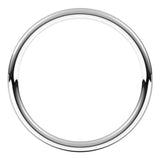 Sterling Silver 1.5 mm Full Round Comfort-Fit Band