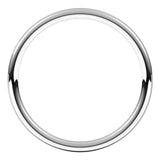 14K White 1.5 mm Full Round Comfort-Fit Band