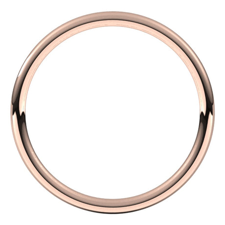 18K Rose 1.5 mm Full Round Comfort-Fit Band