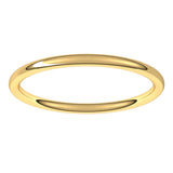 14K Yellow 1.5 mm Full Round Comfort-Fit Band