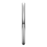 14K White 1.5 mm Full Round Comfort-Fit Band