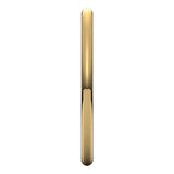 18K Yellow 1.5 mm Full Round Comfort-Fit Band