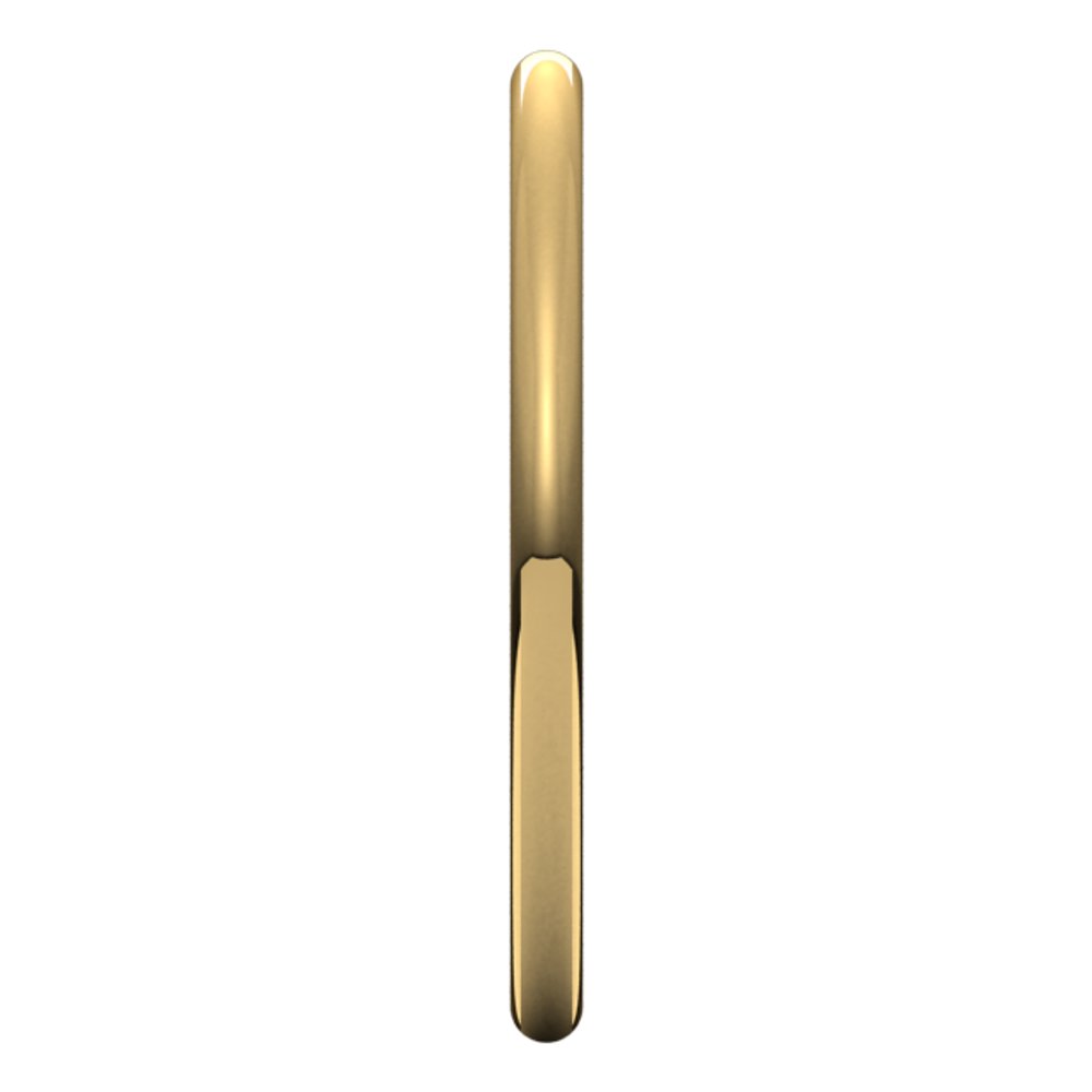 14K Yellow 1.5 mm Comfort-Fit Full Round Band