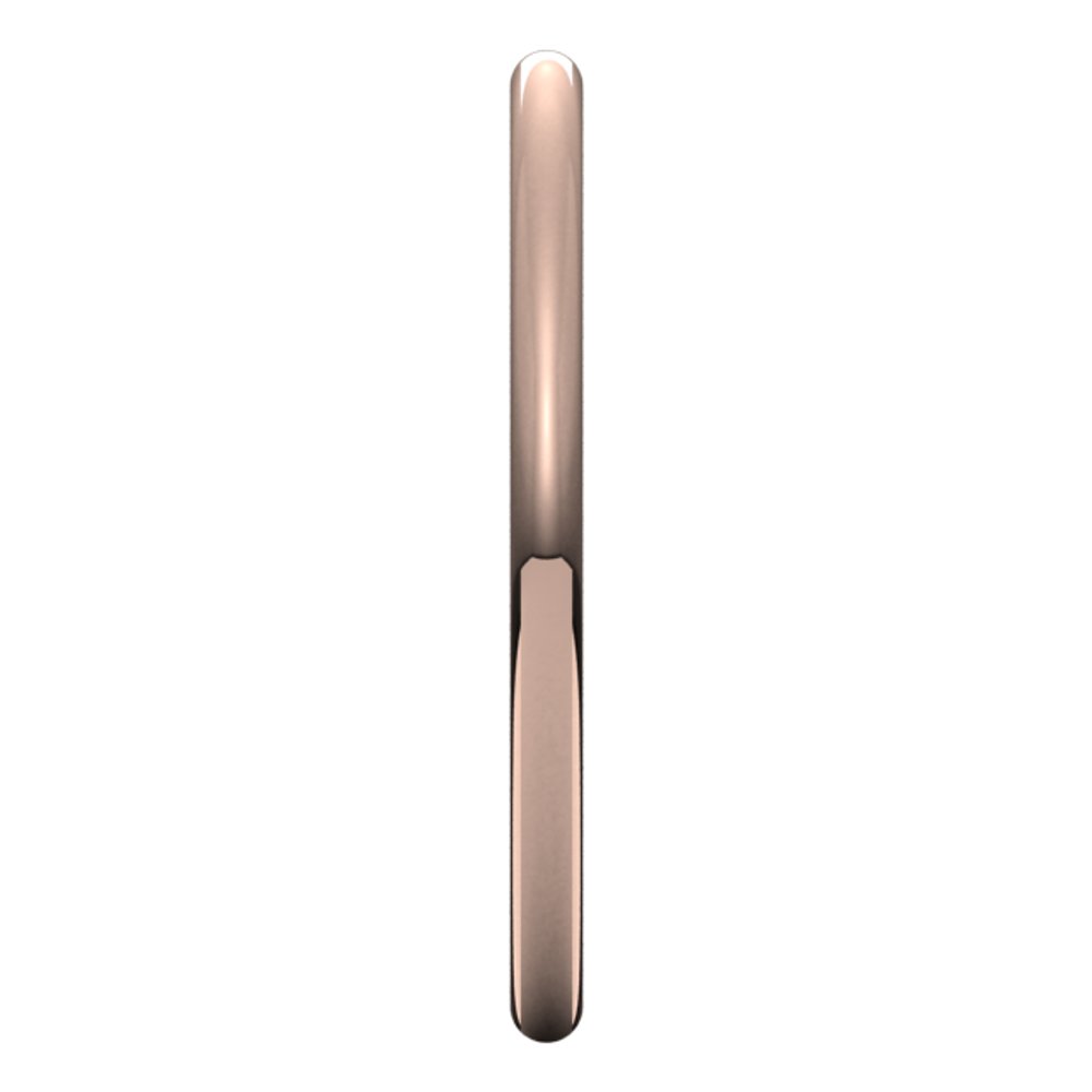 14K Rose 1.5 mm Full Round Comfort-Fit Band