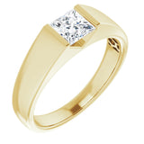 14K Yellow 1 CT Lab-Grown Diamond Band