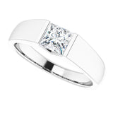 14K White 1 CT Lab-Grown Diamond Band