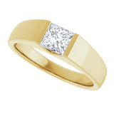 14K Yellow 1 CT Lab-Grown Diamond Band