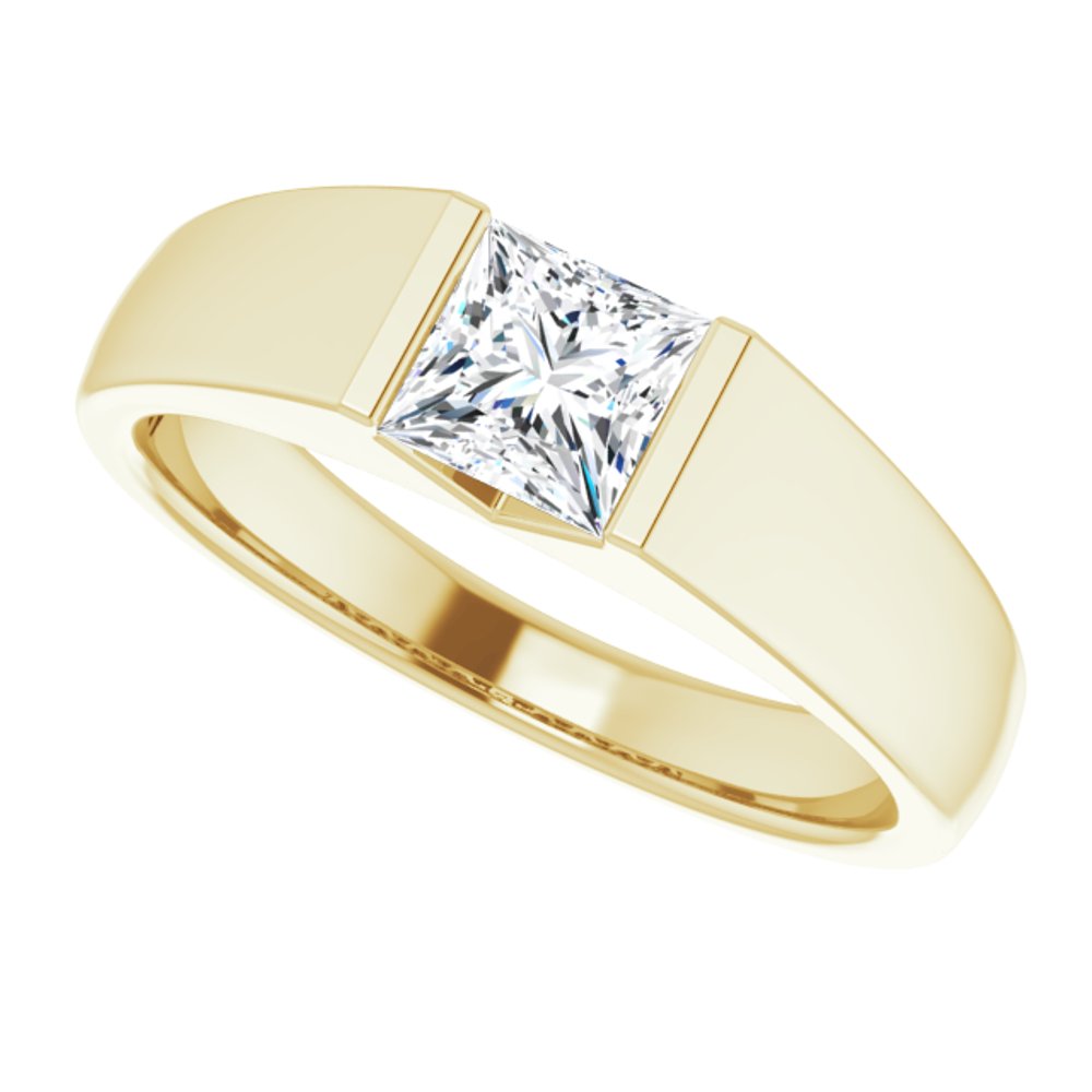 14K Yellow 1 CT Lab-Grown Diamond Band