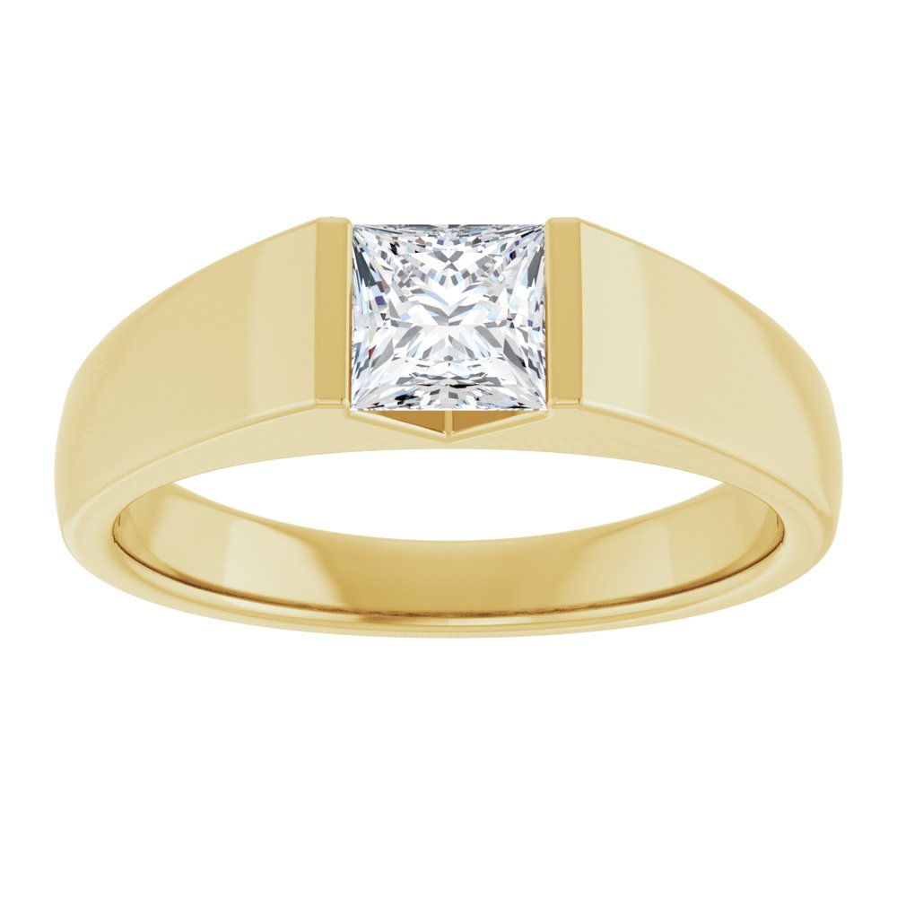 14K Yellow 1 CT Lab-Grown Diamond Band