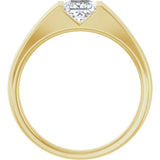 14K Yellow 1 CT Lab-Grown Diamond Band
