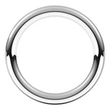 Sterling Silver 2.5 mm Full Round Comfort-Fit Band