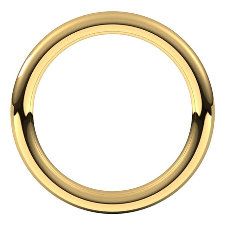 18K Yellow 2.5 mm Comfort-Fit Full Round Band