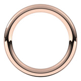 14K Rose 2.5 mm Full Round Comfort-Fit Band