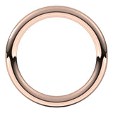 14K Rose 2.5 mm Comfort-Fit Full Round Band
