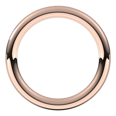 14K Rose 2.5 mm Comfort-Fit Full Round Band