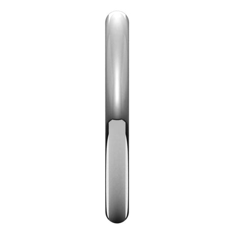 14K White 2.5 mm Comfort-Fit Full Round Band