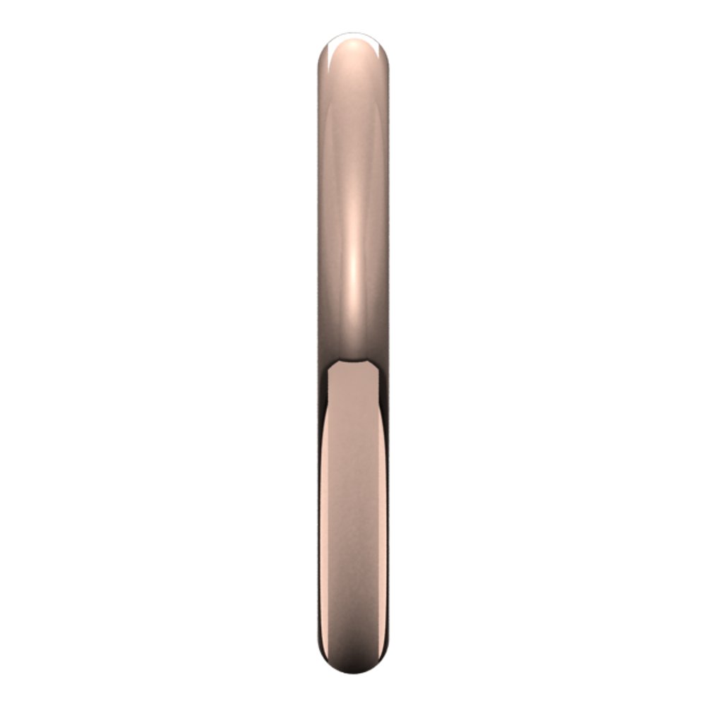 14K Rose 2.5 mm Comfort-Fit Full Round Band