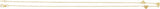 14K Yellow Gold 3-Heart Engravable Family 16" Necklace