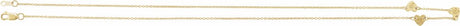 14K Yellow Gold 3-Heart Engravable Family 16" Necklace