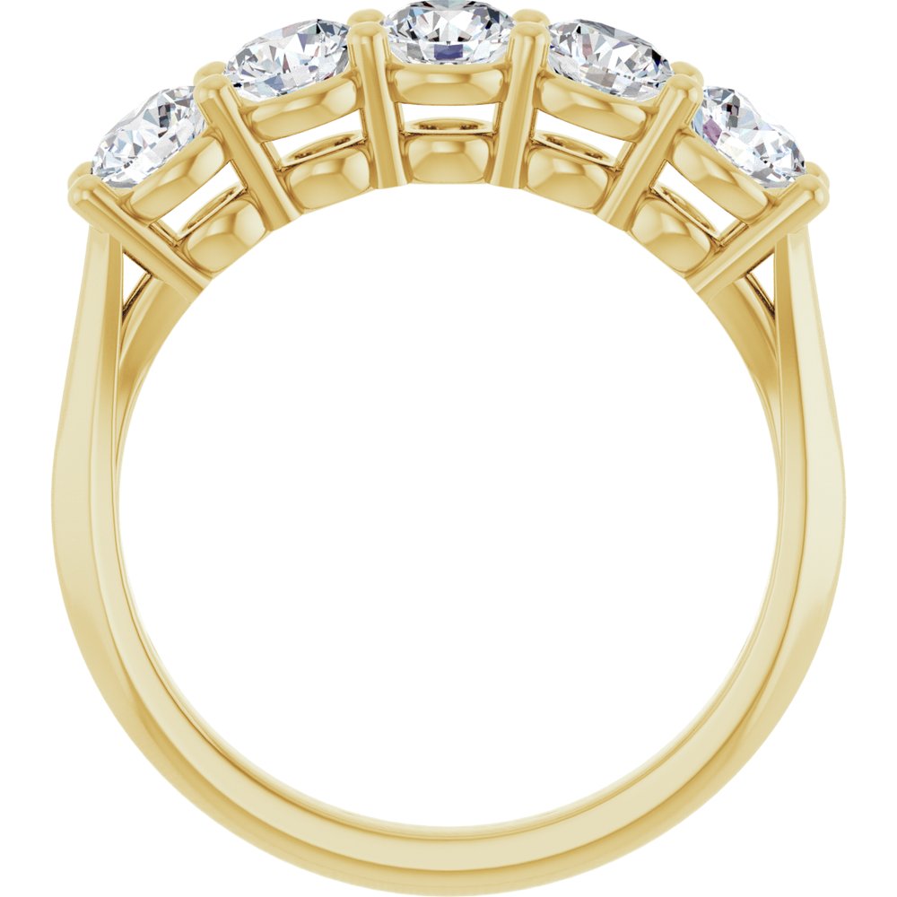 14K Yellow 1 1/3 CTW Lab-Grown Diamond Anniversary Band