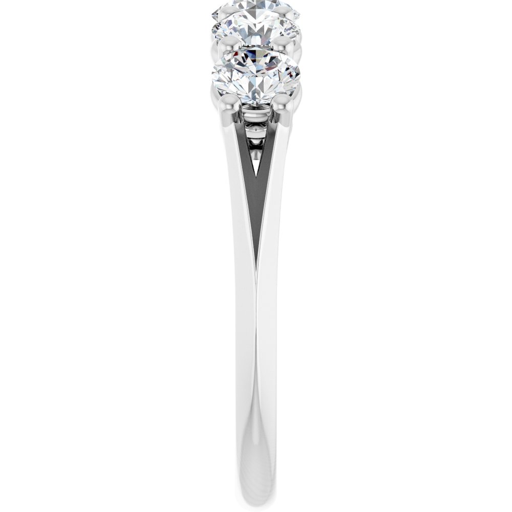 14K White 1 1/3 CTW Lab-Grown Diamond Anniversary Band