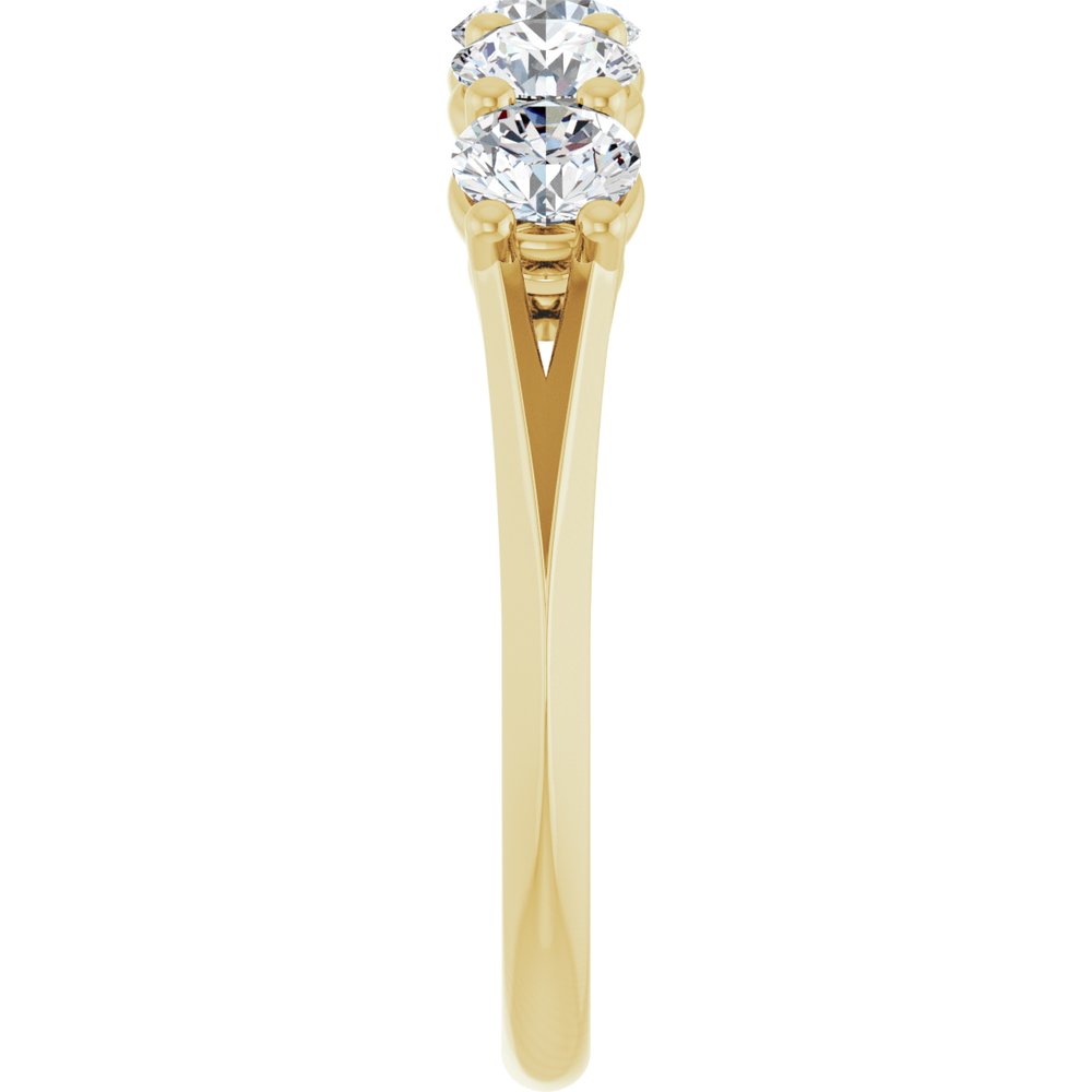 14K Yellow 1 1/3 CTW Lab-Grown Diamond Anniversary Band