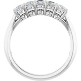 14K White 3/4 CTW Lab-Grown Diamond Anniversary Band