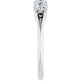 14K White 3/4 CTW Lab-Grown Diamond Anniversary Band