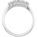 14K White 1/3 CTW Natural Diamond Anniversary Band