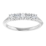 14K White 1/3 CTW Natural Diamond Anniversary Band