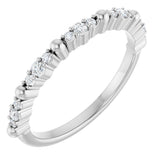 14K White 1/6 CTW Natural Diamond Anniversary Band