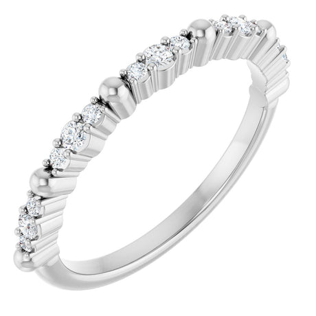 14K White 1/6 CTW Natural Diamond Anniversary Band