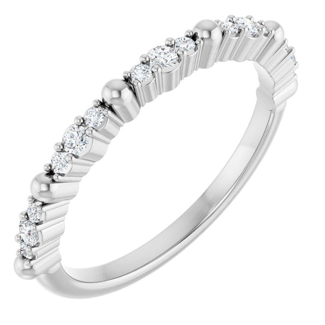 14K White 1/6 CTW Natural Diamond Anniversary Band