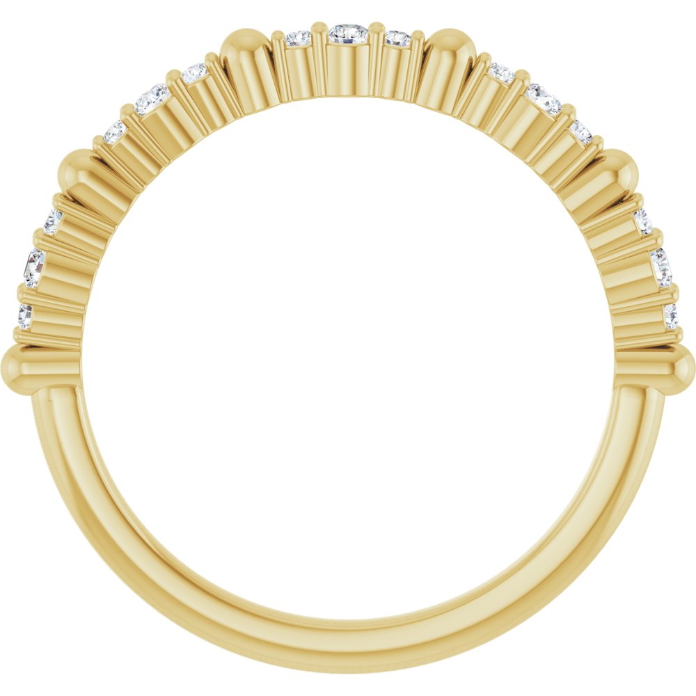 14K Yellow 1/6 CTW Natural Diamond Anniversary Band