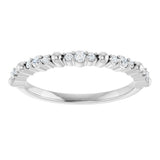 14K White 1/6 CTW Natural Diamond Anniversary Band