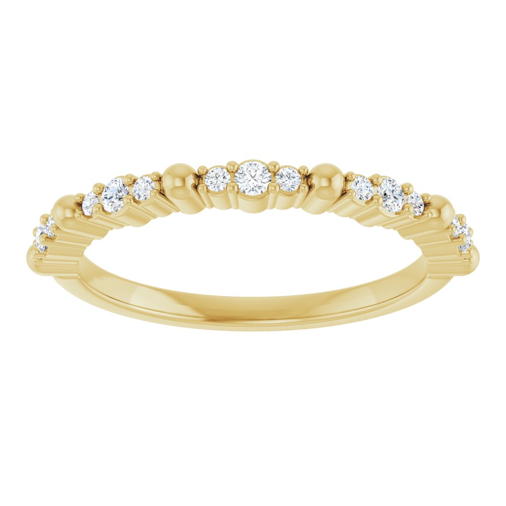 14K Yellow 1/6 CTW Natural Diamond Anniversary Band