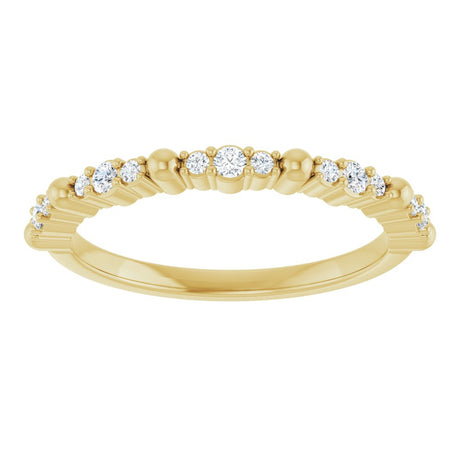 14K Yellow 1/6 CTW Natural Diamond Anniversary Band