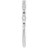 14K White 1/6 CTW Natural Diamond Anniversary Band