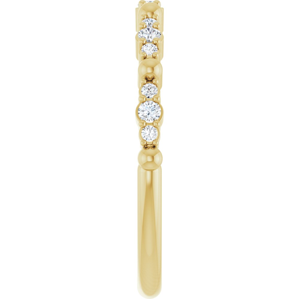 14K Yellow 1/6 CTW Natural Diamond Anniversary Band