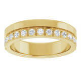 14K Yellow Gold 1/3 CTW Natural Diamond Anniversary Band