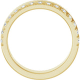 14K Yellow Gold 1/3 CTW Natural Diamond Anniversary Band