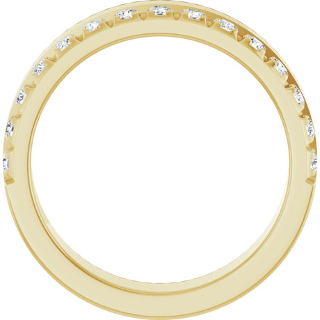 14K Yellow Gold 1/3 CTW Natural Diamond Anniversary Band