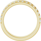 14K Yellow Gold 1/3 CTW Lab-Grown Diamond  Anniversary Band