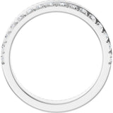 14K White Gold 1/3 CTW Lab-Grown Diamond  Anniversary Band