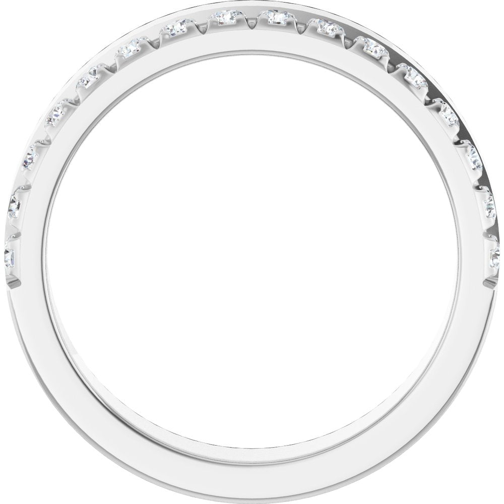 14K White Gold 1/3 CTW Lab-Grown Diamond  Anniversary Band