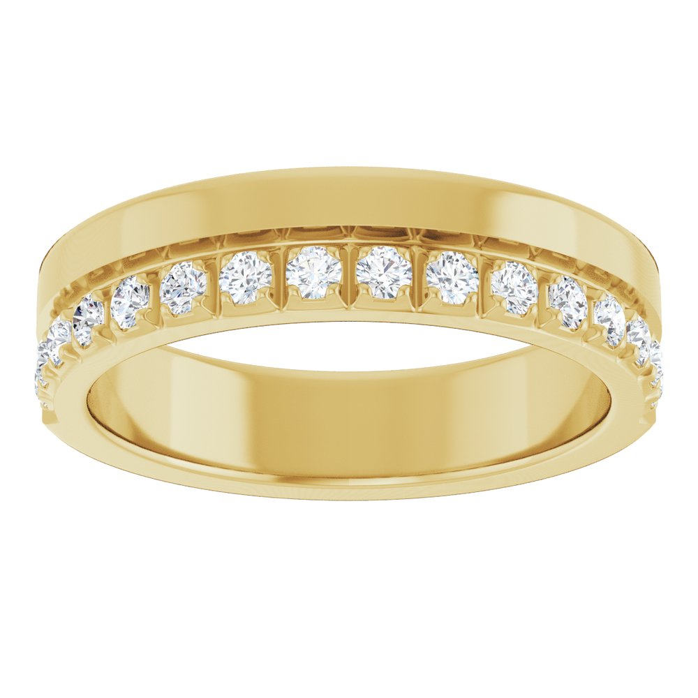 14K Yellow Gold 1/3 CTW Natural Diamond Anniversary Band