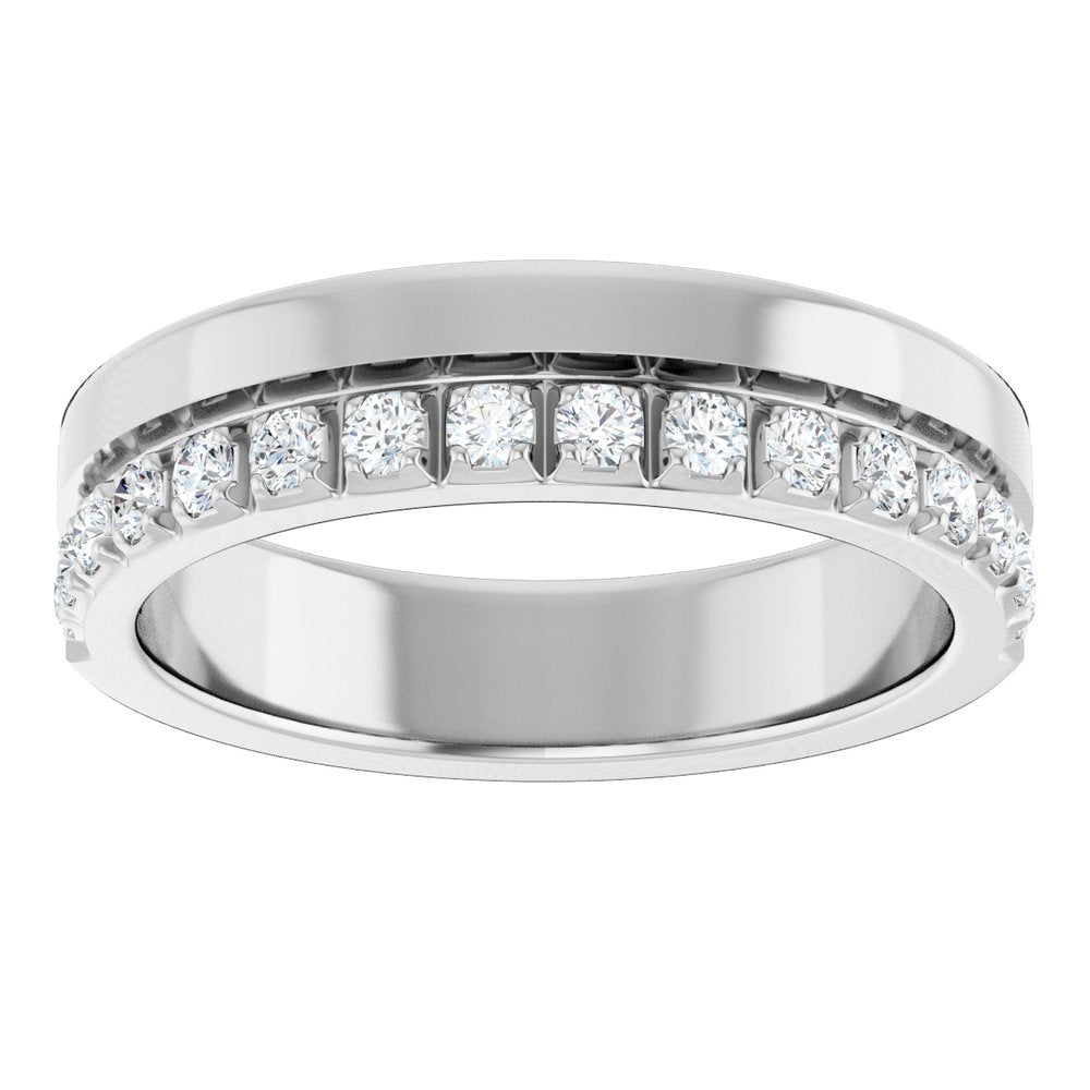 14K White Gold 1/3 CTW Lab-Grown Diamond  Anniversary Band
