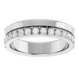 14K White Gold 1/3 CTW Lab-Grown Diamond  Anniversary Band