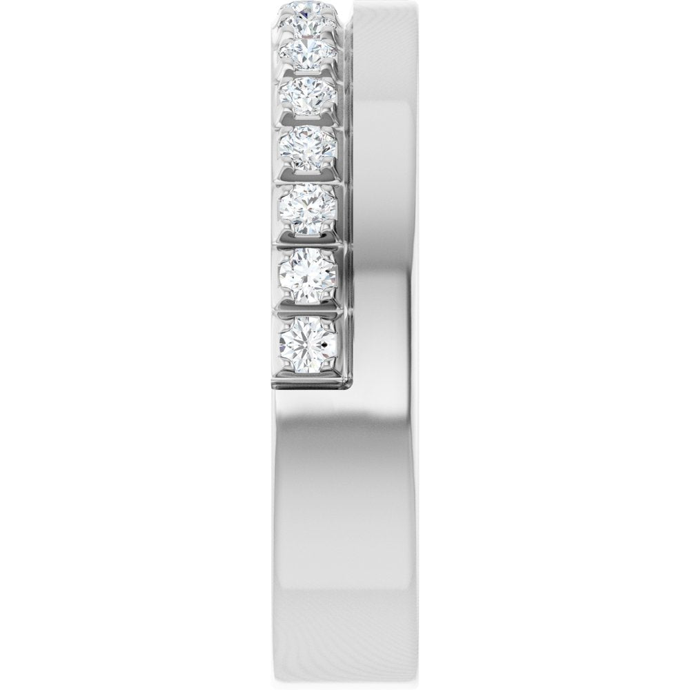 14K White Gold 1/3 CTW Lab-Grown Diamond  Anniversary Band