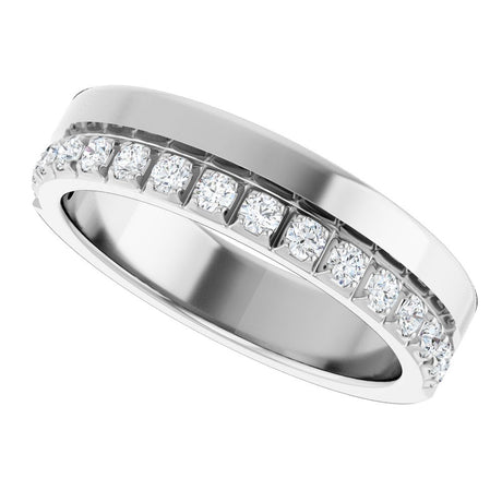 14K White Gold 1/3 CTW Lab-Grown Diamond  Anniversary Band